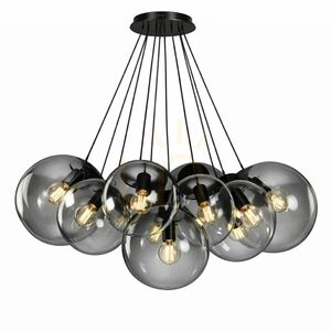 Cluster Pendant Light s.luce Orb 13-Light Copper Glass, 13 x 30 cm small 12