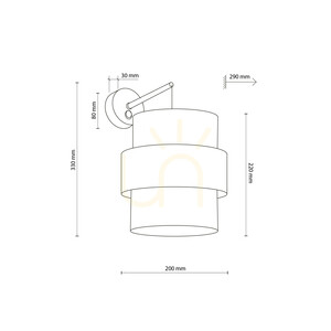Calisto Sabia Wall Sconce 1 Xe27 small 7