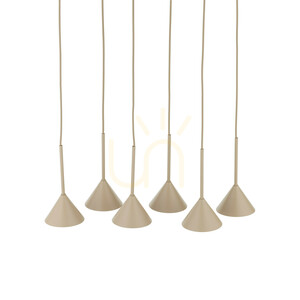 Cono Mini Sabia Pendant Light, 6 XGU10 small 3