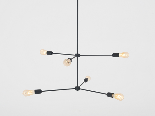 Check CustomForm Loft Pendant Lamp Triso 6 Black E27 6-Light