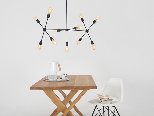 Check Black CustomForm TRISO 11 pendant light for 11 E27 bulbs