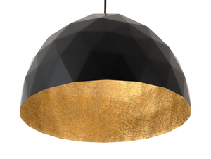 Hanging lamp LEONARD L - gold-black small 4