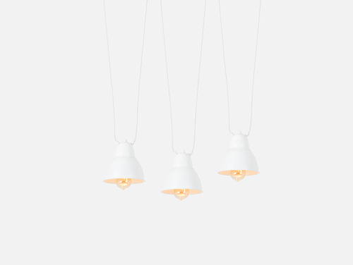 Check Hanging COBEN HANGMAN 3 lamp - white