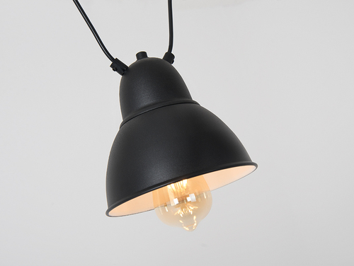 Check CustomForm COBEN HANGMAN 3 black pendant 3×E27 max 60 W Ø18 cm