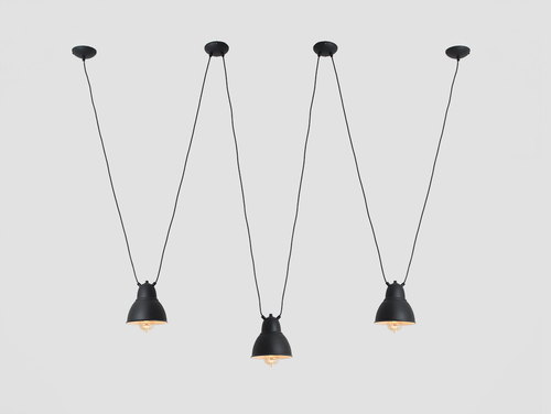 Check CustomForm COBEN HANGMAN 3 black pendant 3×E27 max 60 W Ø18 cm