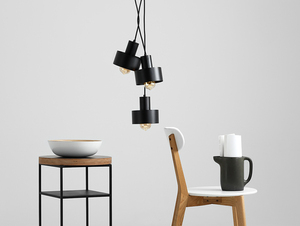 CustomForm FAY KOŁO 3 pendant light, black, 3 × E27, Ø33 cm small 1