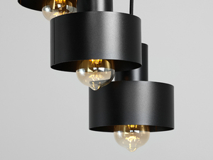 CustomForm FAY KOŁO 3 pendant light, black, 3 × E27, Ø33 cm small 4