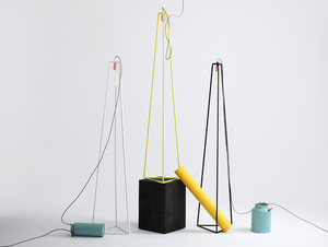 CustomForm TRIMETRIC FLOOR floor lamp black RAL 9005 E27 150 cm small 2