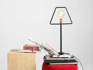 CustomForm FIRKANT TABLE lamp, black RAL 9005, E27 small 1