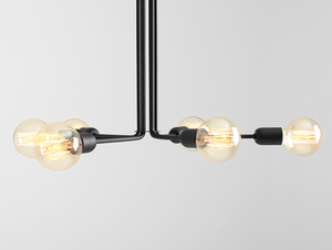 CustomForm VANWERK 41 black pendant lamp 6×E27 small 3