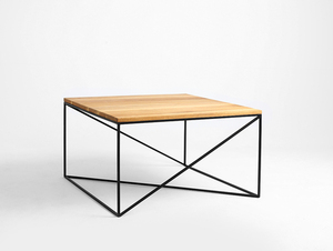 MEMO SOLID WOOD 100x100 coffee table small 3
