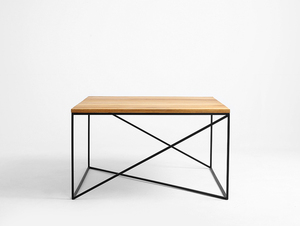 MEMO SOLID WOOD 100x100 coffee table small 0