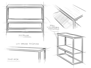 JULITA SOLID WOOD 92-1F console small 5