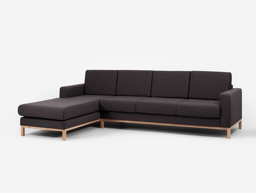 Check 3-seat corner with chaise longue SCANDIC L