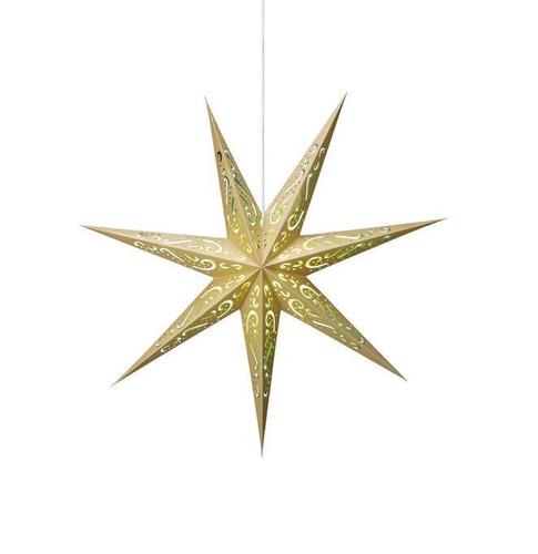 Check Paper Star Markslojd Elin Gold Green 75 cm 703551