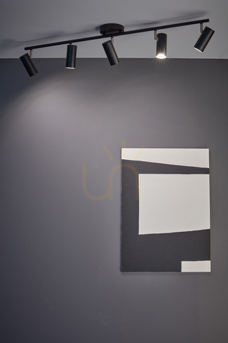 Check Ceiling Lamp Markslojd Barcelona 5-Light Black Metal 107351
