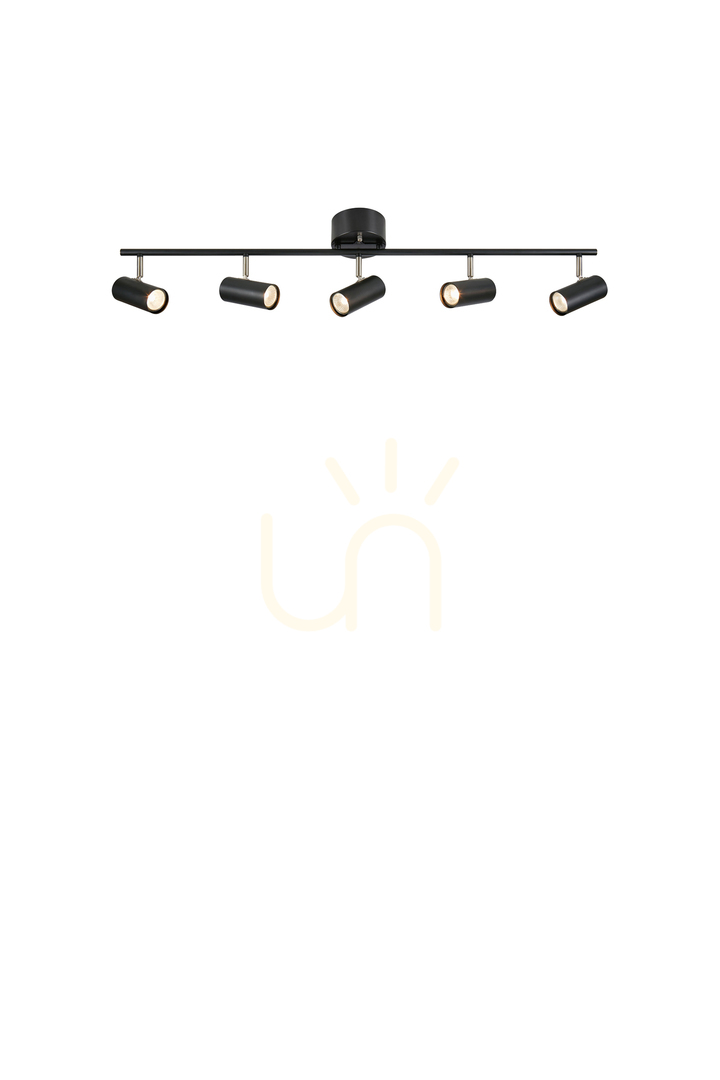 Ceiling Lamp Markslojd Barcelona 5-Light Black Metal 107351