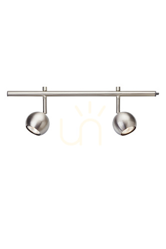 Check Plafondspot Markslojd Expand 2xGU10 staal 50 cm 107516