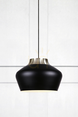 Check Pendant Light Markslojd KOM Black Metal 31 cm 107378