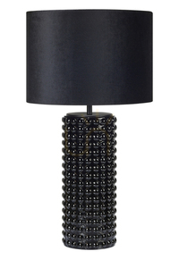 Table Lamp Markslojd Proud Black Glass Textile 65 cm 107483 small 0