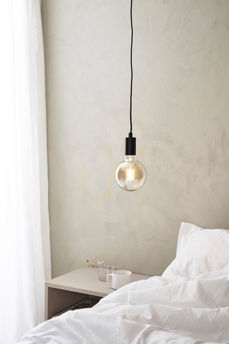 Check Pendant Light Markslojd SKY 1-Light Black Metal E27 107366