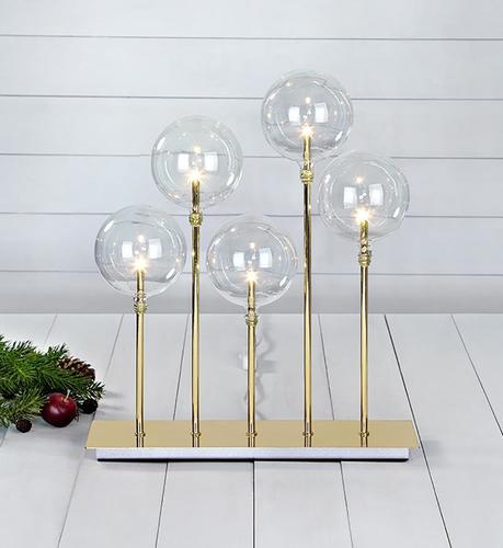 Check Candlestick Markslojd MÄSTER Gold 5-Light Metal 42 cm 703791