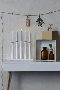 Candlestick Markslojd MÅSESKÄR White Wood 5-Light 49 cm 702229 small 0