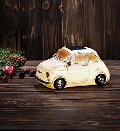 Check Table Decoration Car Fiat Markslojd Nostalgia White Cloth 21 cm 703958