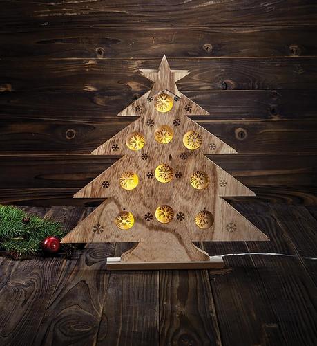 Check Wooden LED Tree Markslojd Hulda Gray 40 cm 703920