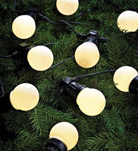 Check Light Chain Markslöjd Dakke 10 LED Black Cloth 4.5 m 703180