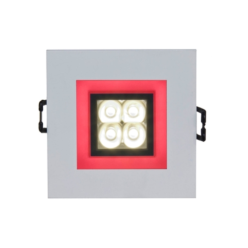 Check Fiale 4 Led 4 X1 W 30 St 230 V Square With Frame Reddish Led Eyes