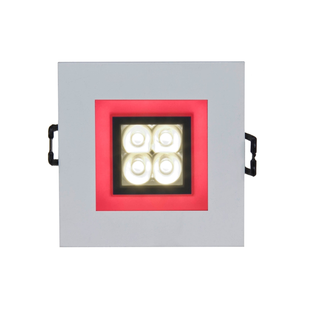 Fiale 4 Led 4 X1 W 30 St 230 V Square With Frame Reddish Led Eyes