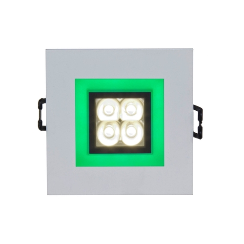 Check Fiale 4 Led 4 X1 W 30 St 230 V Square With Green Frame Ww Leds