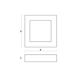 Algine Eco Led Square 230 V 6 W Ip20 Cw Ceiling WHITE Surface Frame 1 Algine Eco Led Square 230 V 6 W Ip20 Cw Ceiling WHITE Surface Frame small 1
