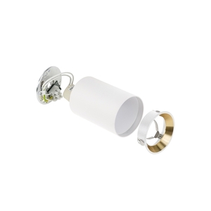 Chloe Mini Gu10 Ip20 ROUND BODY, WHITE GOLD, WHITE RING 2 Chloe Mini Gu10 Ip20 ROUND BODY, WHITE GOLD, WHITE RING small 2
