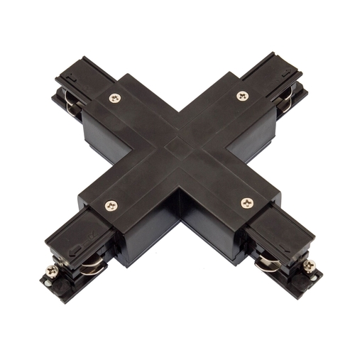 Check Cross Connector Black, Rail 3F Eurostandard - EUTRAC - Spectrum