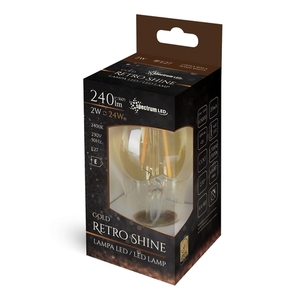 Led Gls E 27 230 V 2 W Cog Ww Retroshine Spectrum small 1
