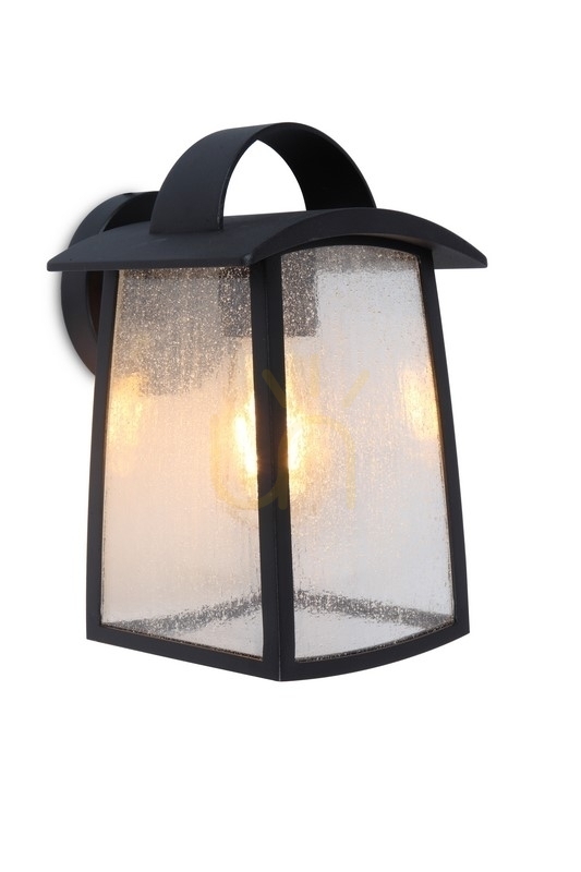 Outdoor Wall Lamp Lutec Kelsey Black Aluminum E27 40W IP44 5273601012