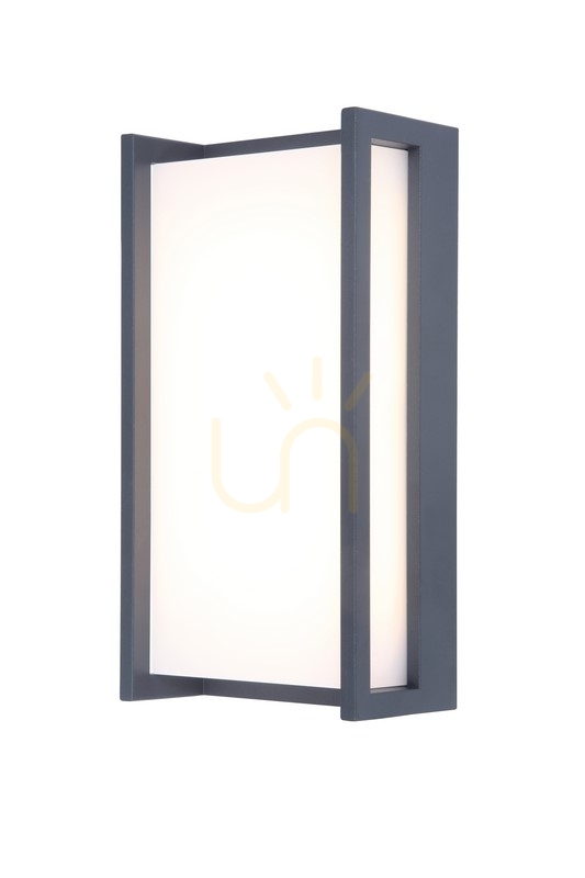 Outdoor Wall Lamp Lutec QUBO 5193001118 LED 18W Anthracite 3000K