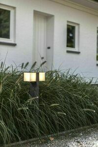 Outdoor Post Light Lutec CUBA 7193801118 LED 23W 3000K Anthracite 75cm small 2