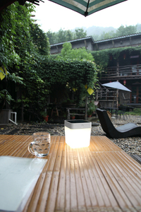 Outdoor Solar Table Lamp Lutec Table Cube White 13.3 cm 1 Outdoor Solar Table Lamp Lutec Table Cube White 13.3 cm small 1