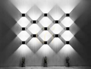 Wall lamp QUAD 1 black Sollux small 3