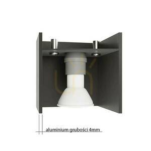 Wall lamp QUAD 1 black Sollux small 7
