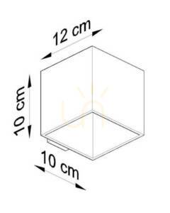 Wall lamp QUAD 1 black Sollux small 8