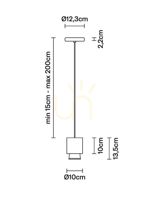 Display Hanging lamp Fabbian Claque F43 20W 10cm - Bronze - F43 A01 76 Hanging lamp Fabbian Claque F43 20W 10cm - Bronze - F43 A01 76