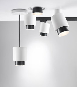 Hanging lamp Fabbian Claque F43 20W 20cm - White - F43 A03 01 1 Hanging lamp Fabbian Claque F43 20W 20cm - White - F43 A03 01 small 1