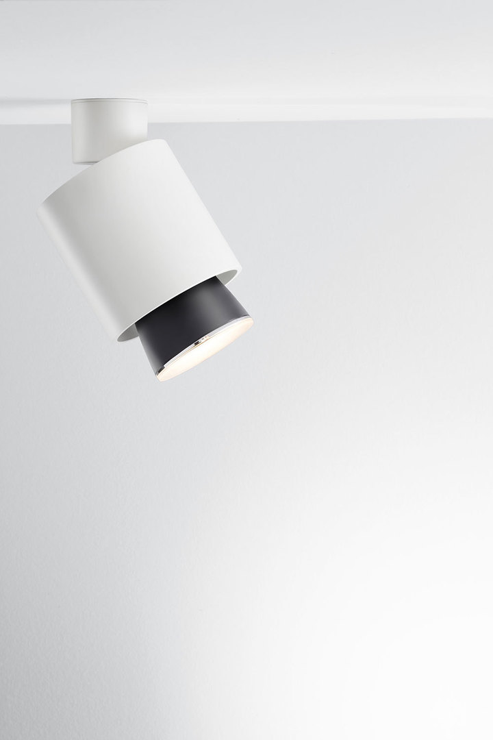 Display Hanging lamp Fabbian Claque F43 20W 20cm - White - F43 A03 01 Hanging lamp Fabbian Claque F43 20W 20cm - White - F43 A03 01