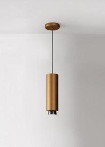 Hanging lamp Fabbian Claque F43 20W 30cm - Bronze - F43 A06 76 small 0