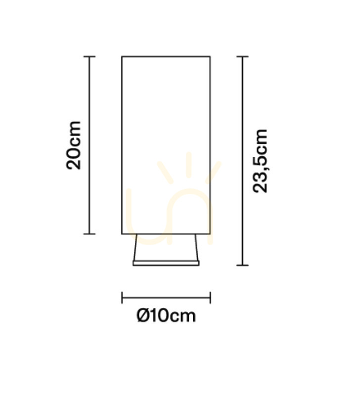 Preview Spotlight Fabbian Claque F43 20W 20cm - White - F43 E03 01 Spotlight Fabbian Claque F43 20W 20cm - White - F43 E03 01