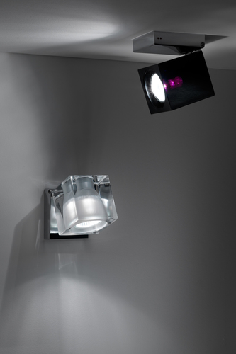 Check Fabbian Cubetto wall lamp - Transparent - D28 G03 00